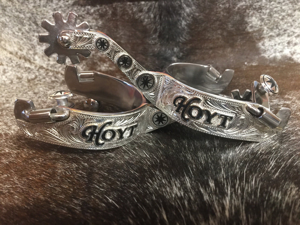 Custom Silver Spurs