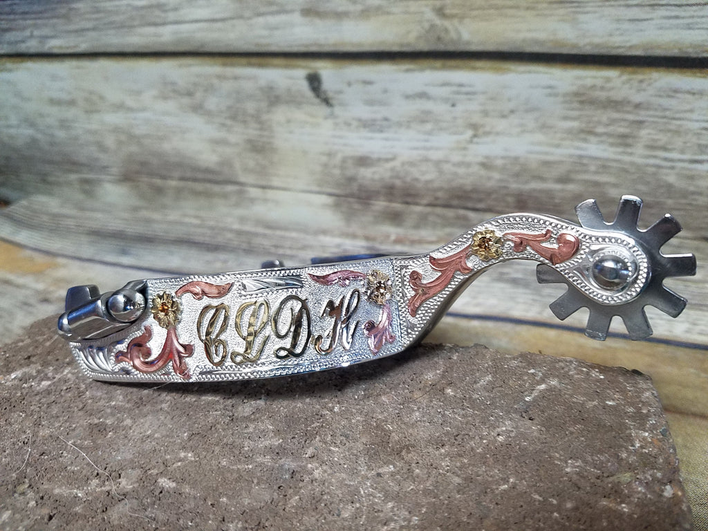 Custom Silver Spurs