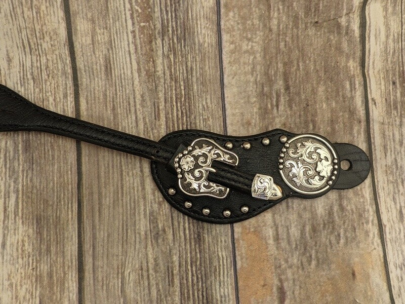 Buckle & Concho Ostrich Spur Strap