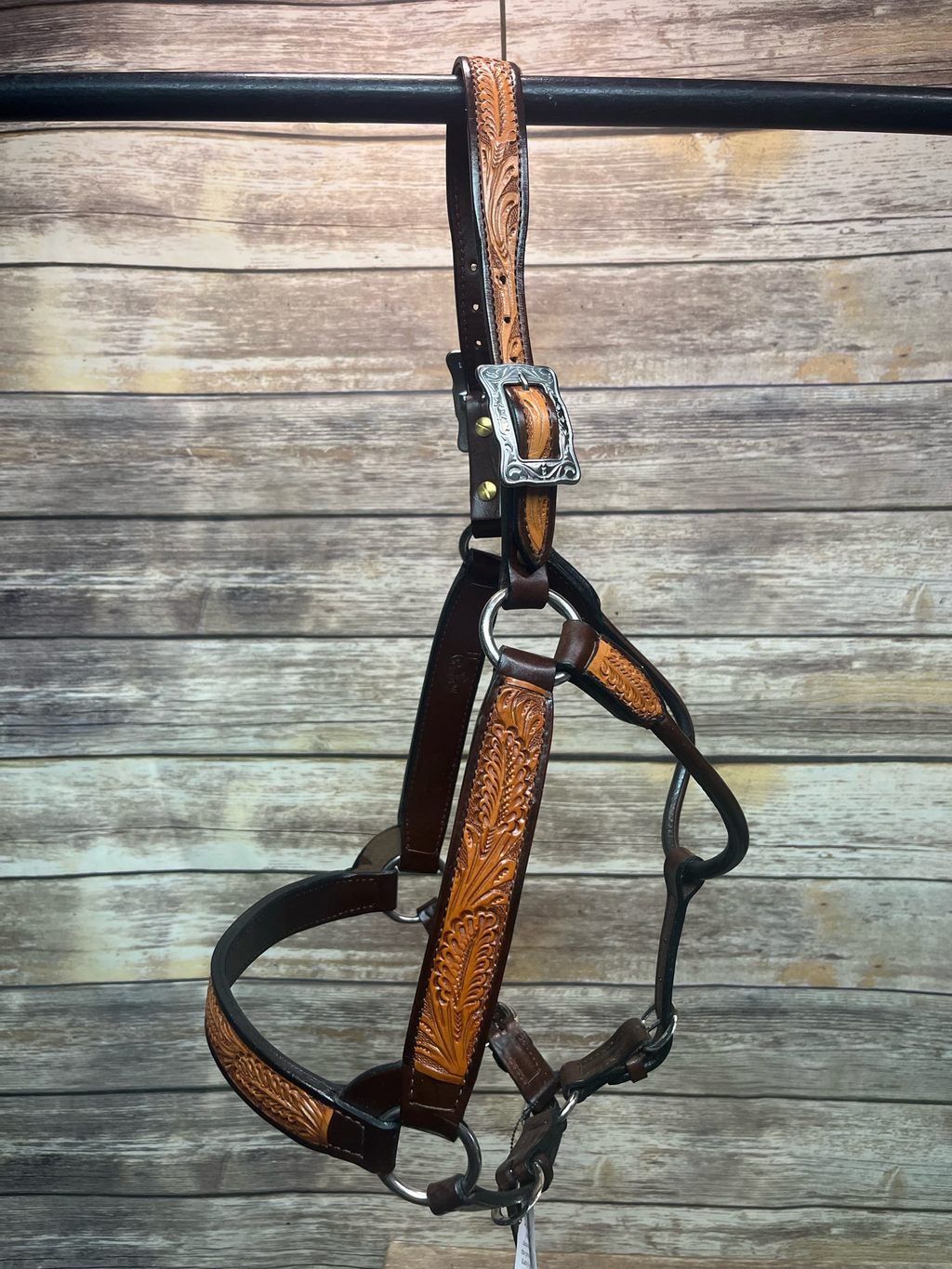 Two Toned Leather Halter