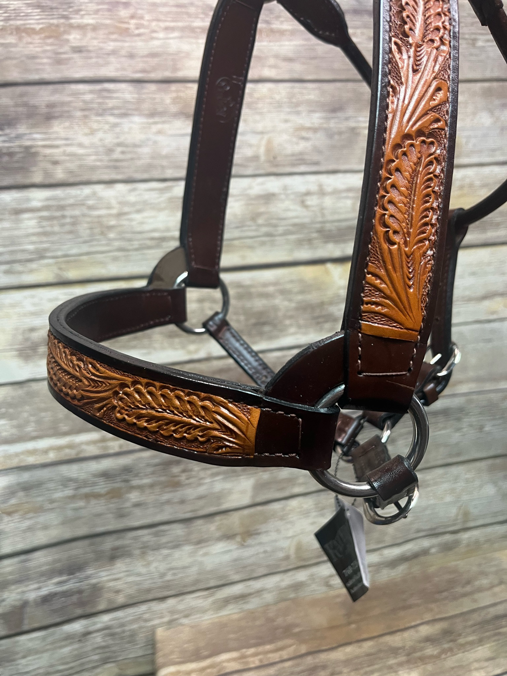 Two Toned Leather Halter