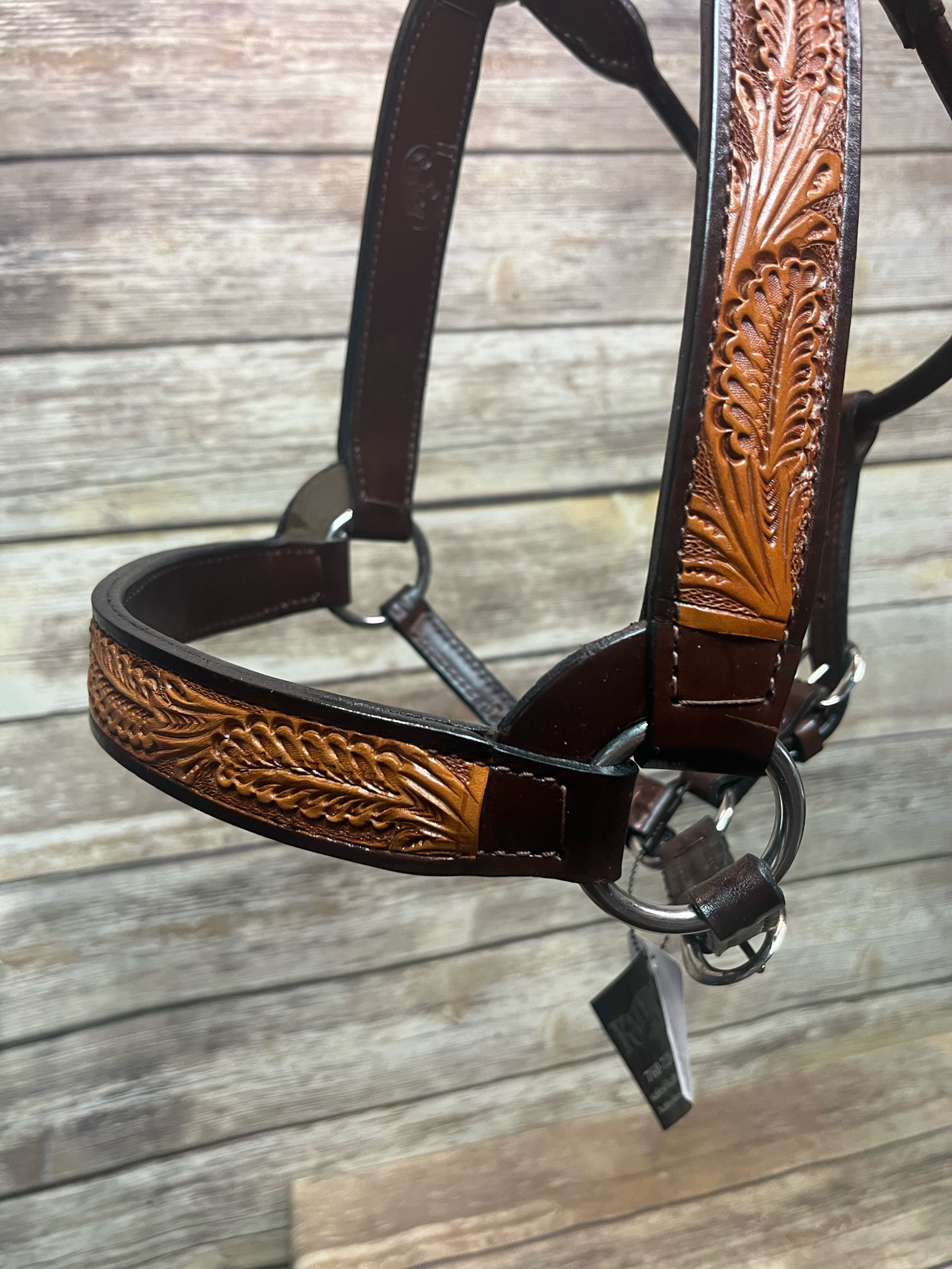 Two Toned Leather Halter