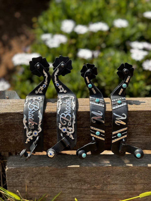 Custom Black Spurs