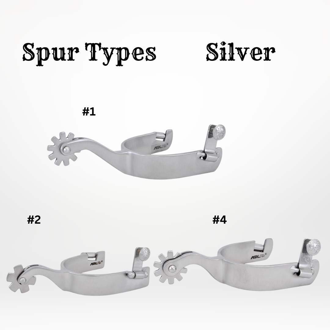 Custom Silver Spurs