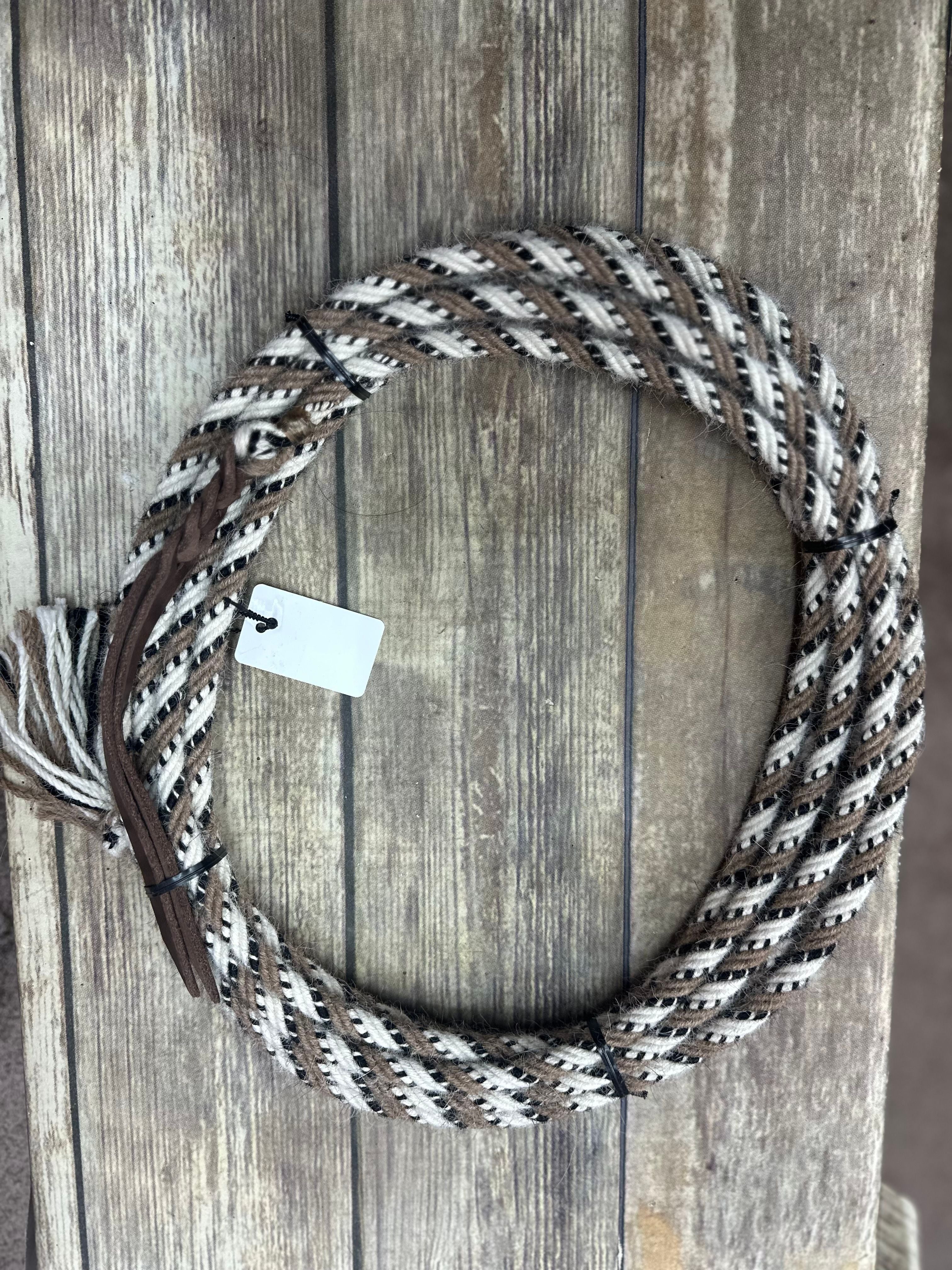 Alpaca 2 Rein Mecate tan/white/black
