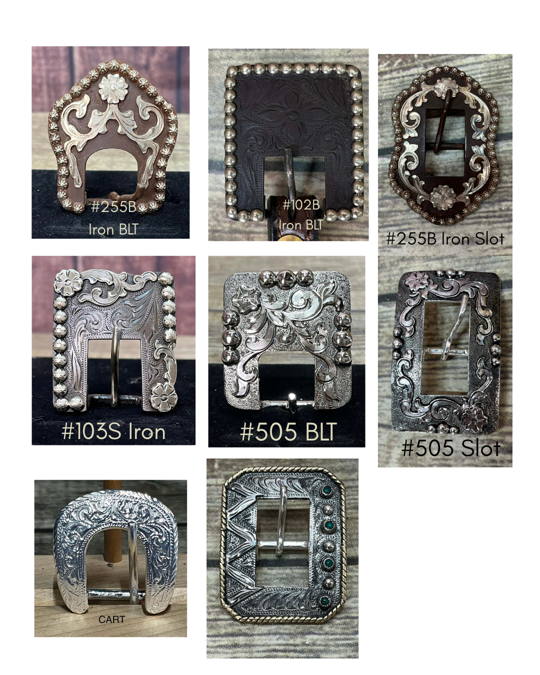 Stock Santana Headstall/Halter Buckles